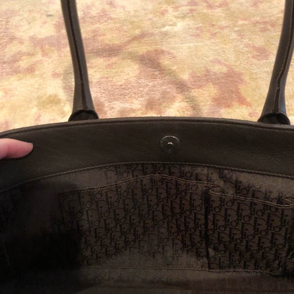 Dior Brown Leather Vintage Handbag - Picture 12 of 12